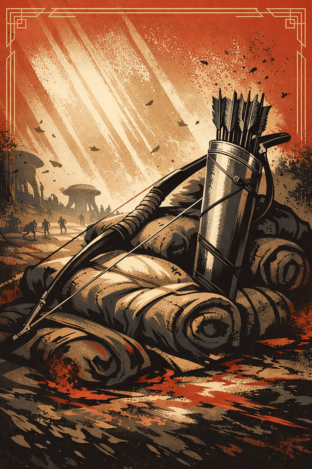 Scene: Katniss and the bow in the arena