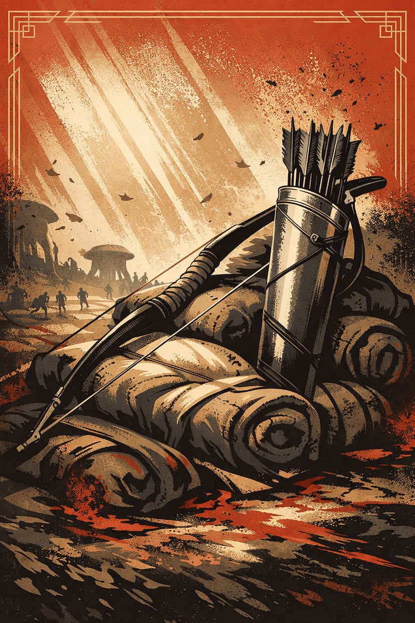 Scene: Katniss and the bow in the arena